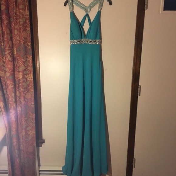 Seafoam Green/Teal Prom/Event Dress. NWT. Gorgeous - Picture 1 of 8